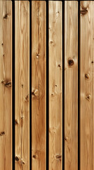 Vertical Wooden Planks, Natural Texture and Golden Hues.  Sunlight illuminates the warm, rustic wood grain, creating a visually appealing backdrop.