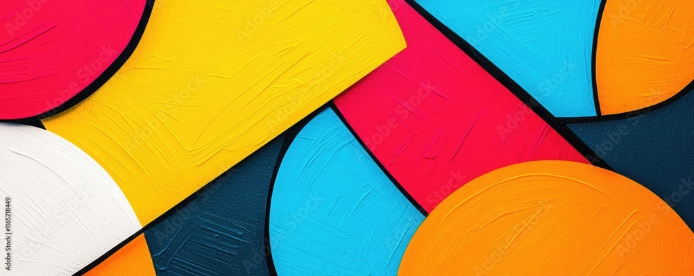 Poster graffiti abstract background concept. vivid and modern abstract design featuring colored circles on 