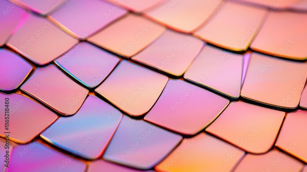 Poster droplets abstract background idea. colorful iridescent scales create a vibrant and artistic visual t