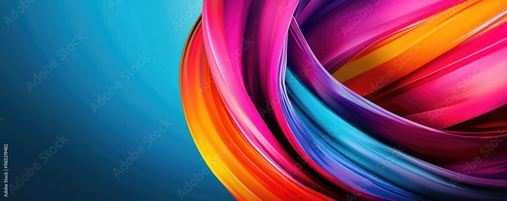 Aufkleber graffiti abstract background concept. vibrant swirling colors creating an abstract composition of mo