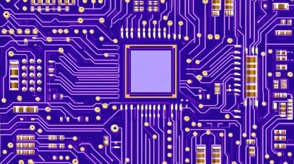 Abstract Purple Circuit Board Texture