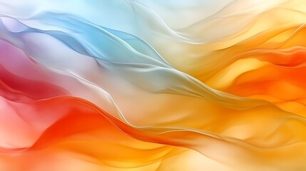 Naklejka premium Abstract Colorful Waves Flowing Seamlessly Together