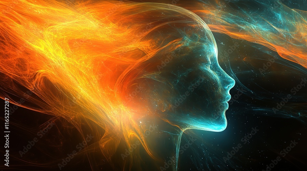 Poster generative ai art showcasing innovative concepts and creative visions
