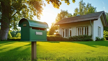 Mailbox Birthday: Cheerful and Festive Mailbox Decorated for a Special Celebration in Bright Colors