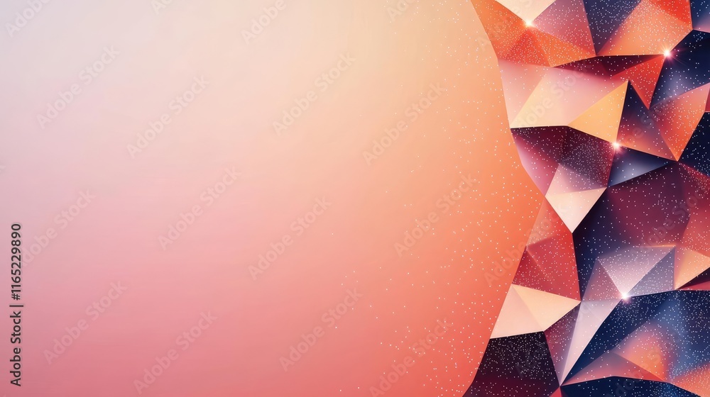 Poster sparkle abstract background idea. abstract geometric background featuring textured shapes and gradie