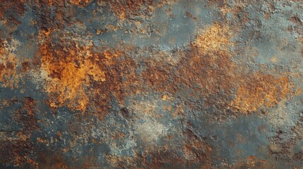 A textured close-up of rust forming on corrugated metal sheets, styled with a gritty industrial backdrop