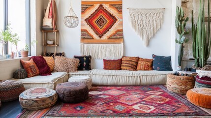 A Valentine Day picnic setup with heart-shaped sandwiches, chocolate-covered strawberries, and a cozy blanket under blooming trees