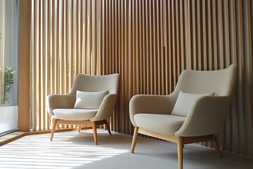 Modern minimalist living room Scandinavian