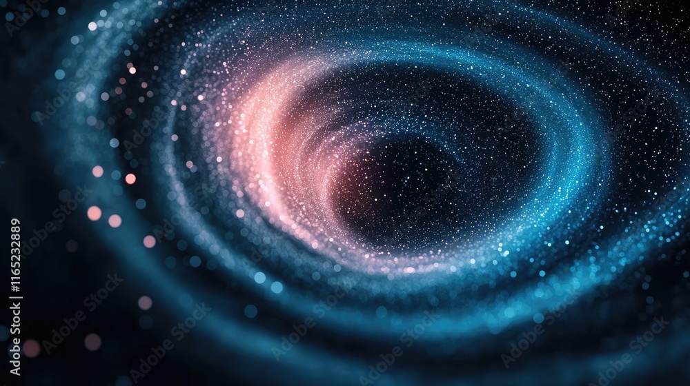Poster cosmic abstract background idea. a mesmerizing view of a colorful galaxy swirling with stars and cos