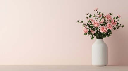 Handmade products showcase sustainable crafts. Fresh flowers in a white vase