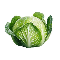 Obraz premium Savoy Cabbage on transparent background