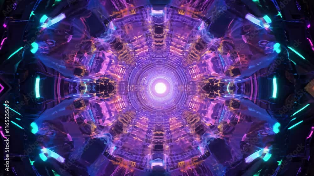 Poster quantum mirror particle visualization video