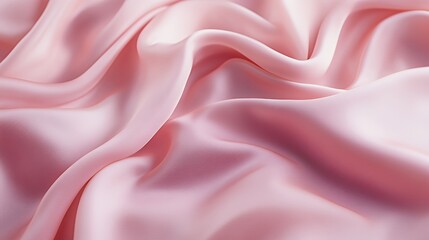 Obraz premium Soft Pink Silk Fabric Draped Luxuriously