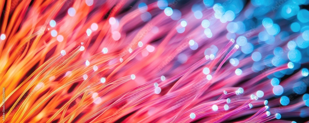 Poster fireworks abstract background concept. vibrant abstract background with colorful fiber optics and gl