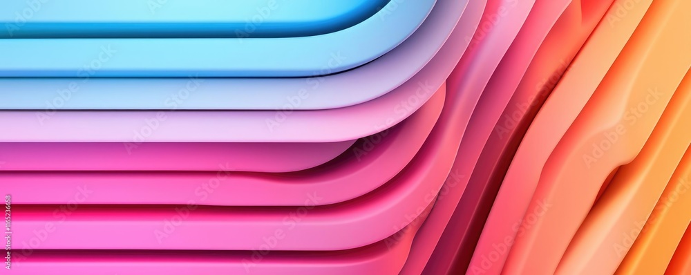 Poster cosmic abstract background idea. vibrant abstract layers of color blending seamlessly into each othe