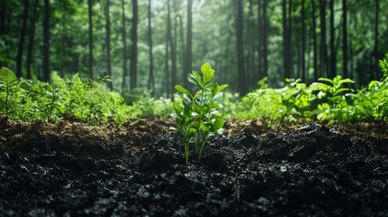 A graph comparing the decomposition rates of biodegradable versus non-biodegradable materials in various environments