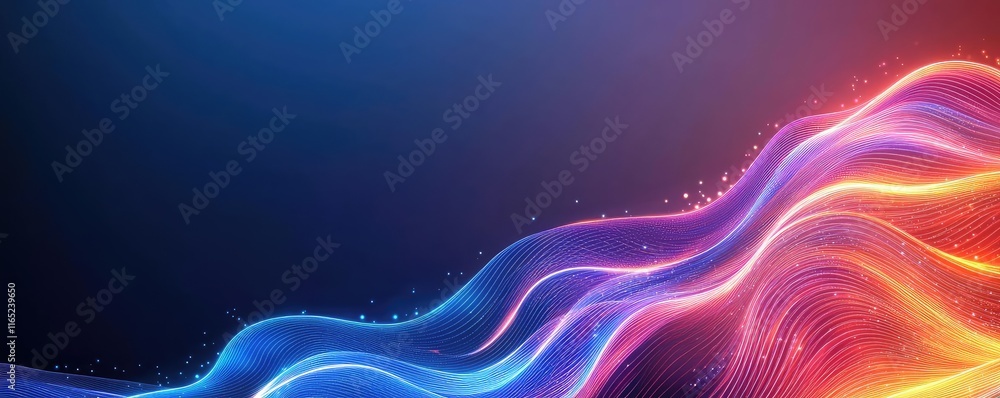 Poster fireworks abstract background concept. abstract wave design with vibrant colors, perfect for backgro