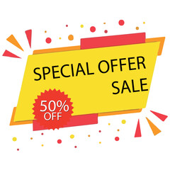 Colorful Big Sale Promotional Banner – Off Discount Ad Design