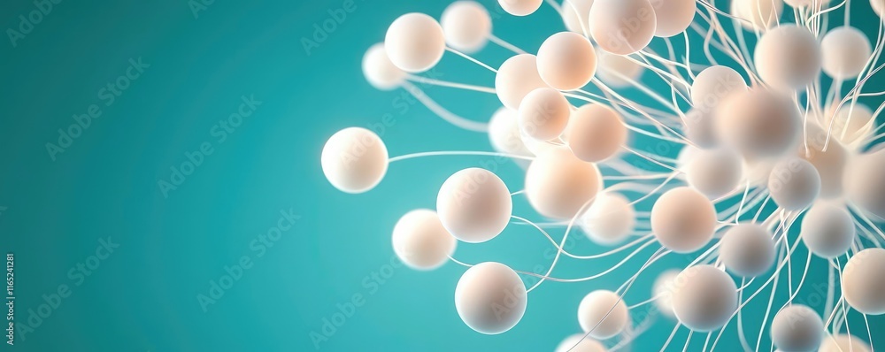 Poster fireworks abstract background concept. abstract representation of molecular structures on a blue bac