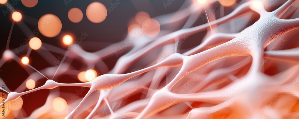 Poster fireworks abstract background concept. abstract close-up of interconnected cells illustrating neural