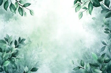 Light green spring background with a soft white gradient