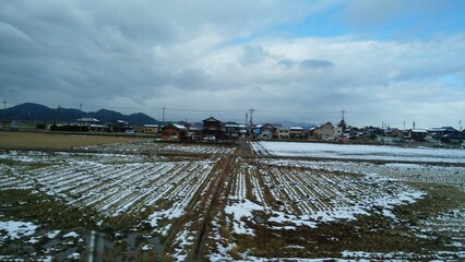 This is Maibara Station in Shiga Prefecture, Japan. This is a station where the Shinkansen stops.