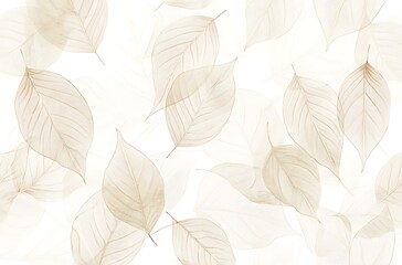 White background with beige leaf veins