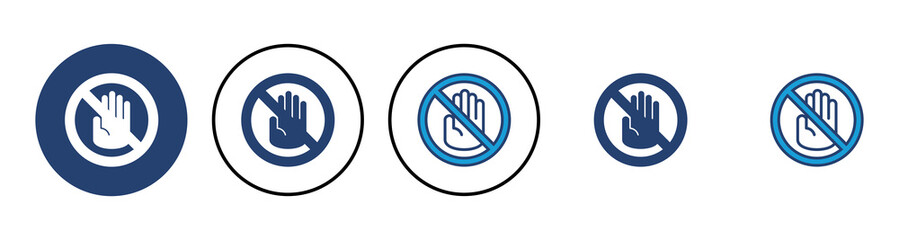 Stop icon vector. stop road sign. hand stop icon vector