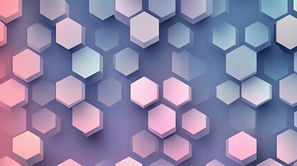 Abstract Hexagon Pattern Pastel Color Background