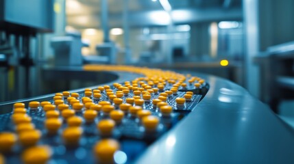 A logistics center for pharmaceutical supply chain management, featuring advanced technology integration