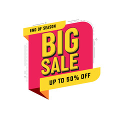 flash sale banner template vector. big super sale template illustration. sale banner template