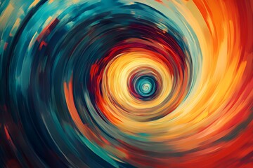 Abstract swirling colors paint a vibrant vortex