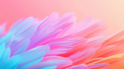 Fireworks abstract background concept. Vibrant petals in pink and blue hues create a stunning floral background.