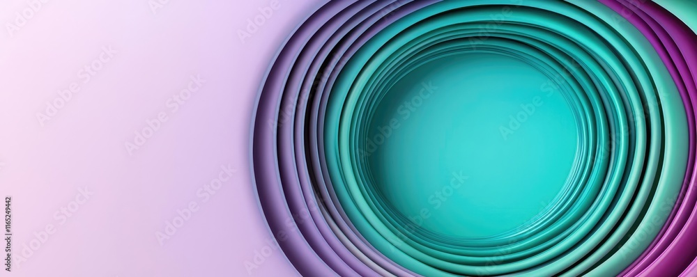Poster circles abstract background concept. abstract waves in vibrant colors create a soothing and modern v