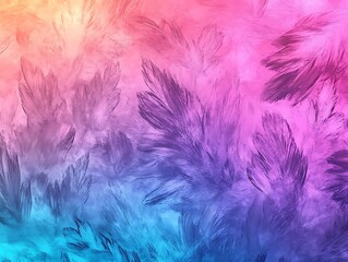 bold paintbrush strokes in multicolor over a soft pastel gradient