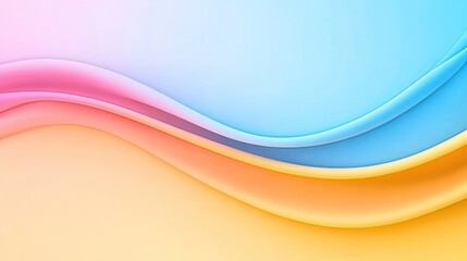 Soft, colorful waves blending in a serene gradient background.