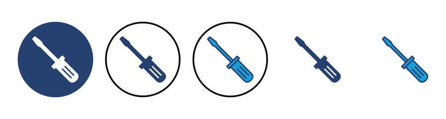 Screwdriver icon vector. tools icon vector