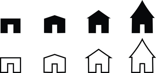 celling roof icon set, Home efficiency protection icons, House Measurement buttons, Graphic Design elements, clipart avatar logotype symbols, used for home protection from environment, air, rain.