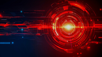 Obraz premium Modern and Beautiful background abstract red and black, circle reds, light tech