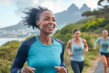 Fototapeta premium Sports and Fitness Image emphasizing people exercising and a healthy Lifestyle