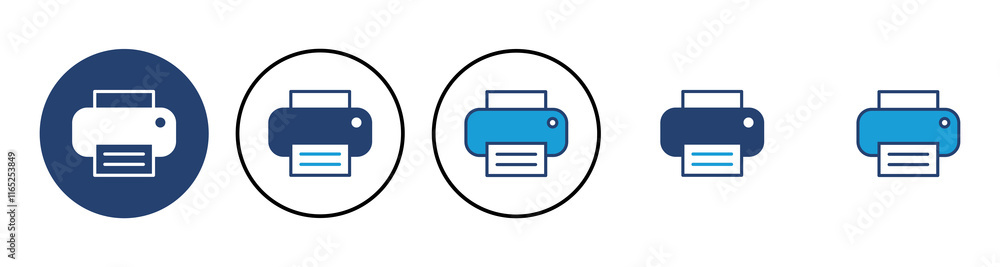 Poster print icon vector. printer icon vector.