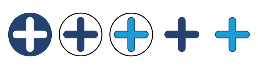 Plus Icon vector. Add plus icon