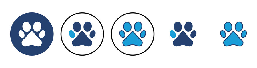 Paw icon vector. paw print icon vector. dog or cat paw