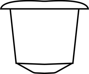 Capsule coffee icon, Coffee Flavor, Capsules, Brewing, Barista Capsule, Roasted icons, flat design, minimalist style, isolated on transparent background, perfect for representing serve machines.