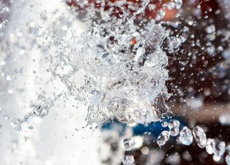 A splash of water is captured in a photo