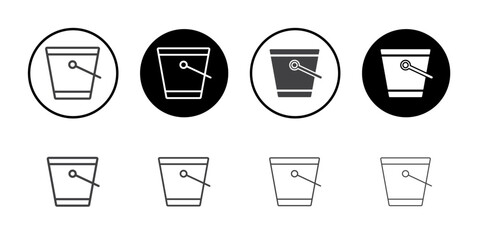 bucket icon simple vector symbol © Horoskooppi