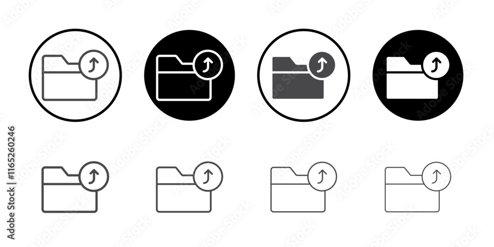 Poster closed folder icon simple vector symbol