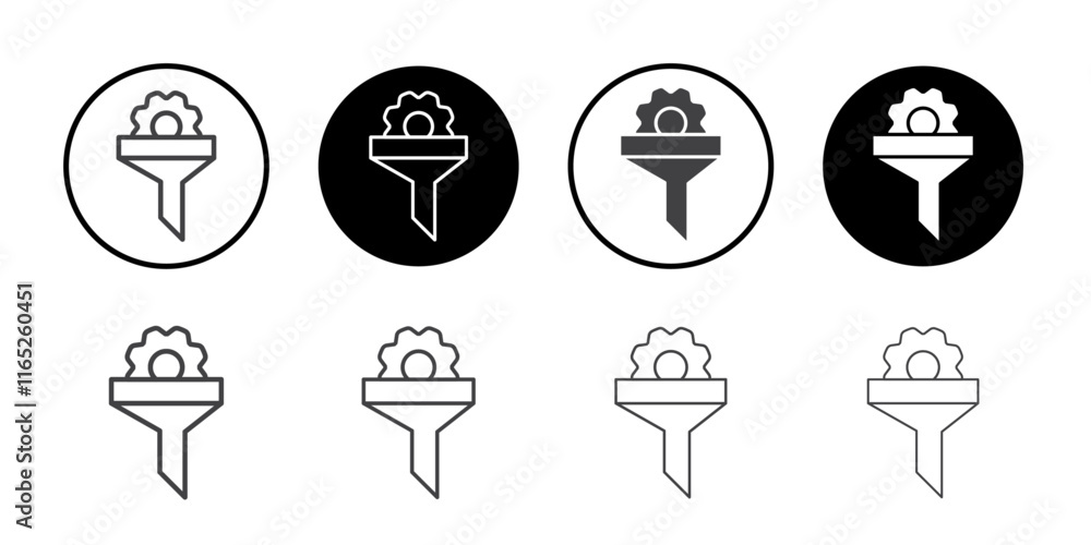 Poster conversion rate optimization icon simple vector symbol