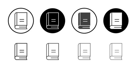 Cover book icon simple vector symbol