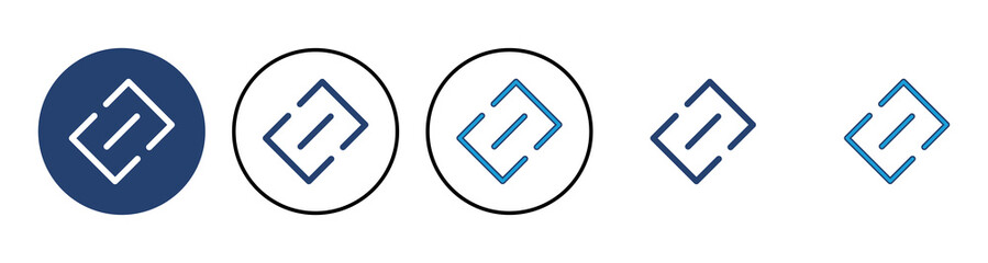 Link icon vector. Hyperlink chain symbol.